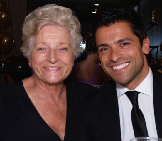 Camilla Consuelos with her son Mark Consuelos